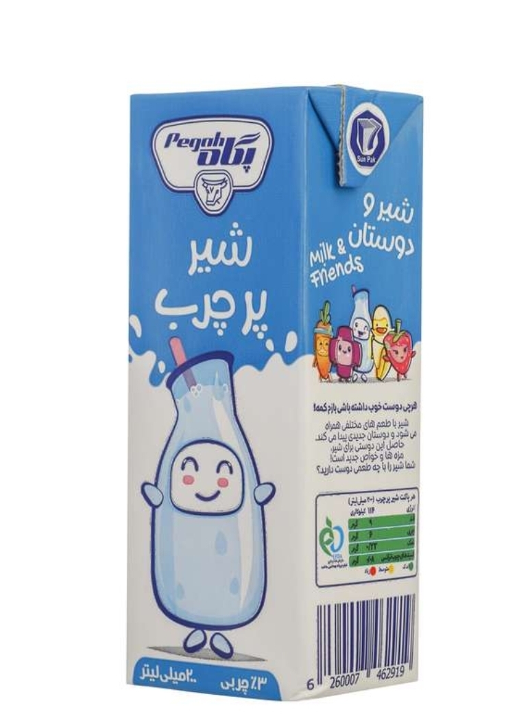 شیر پرچرب پگاه 200 سی سی
