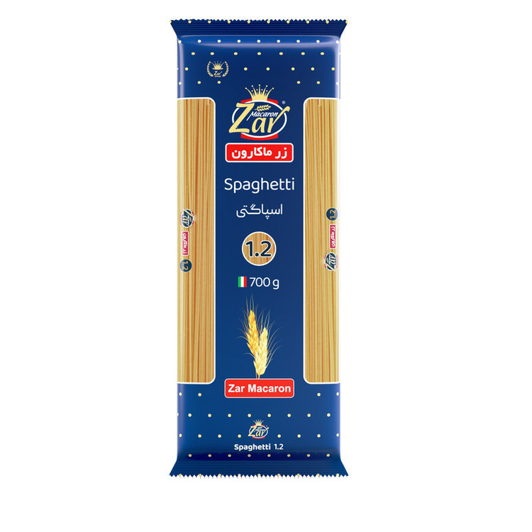 ماکارونی قطر 1/5 زر ماکارون - 700 گرم