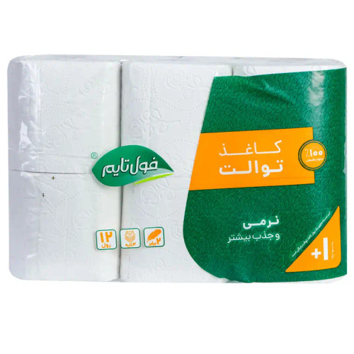 دستمال توالت سافت پک12 عددی فول تایم