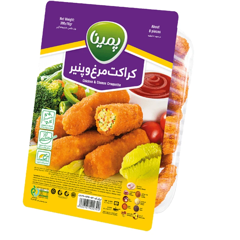 کراکت مرغ و  پنیر پمینا 390 گرم