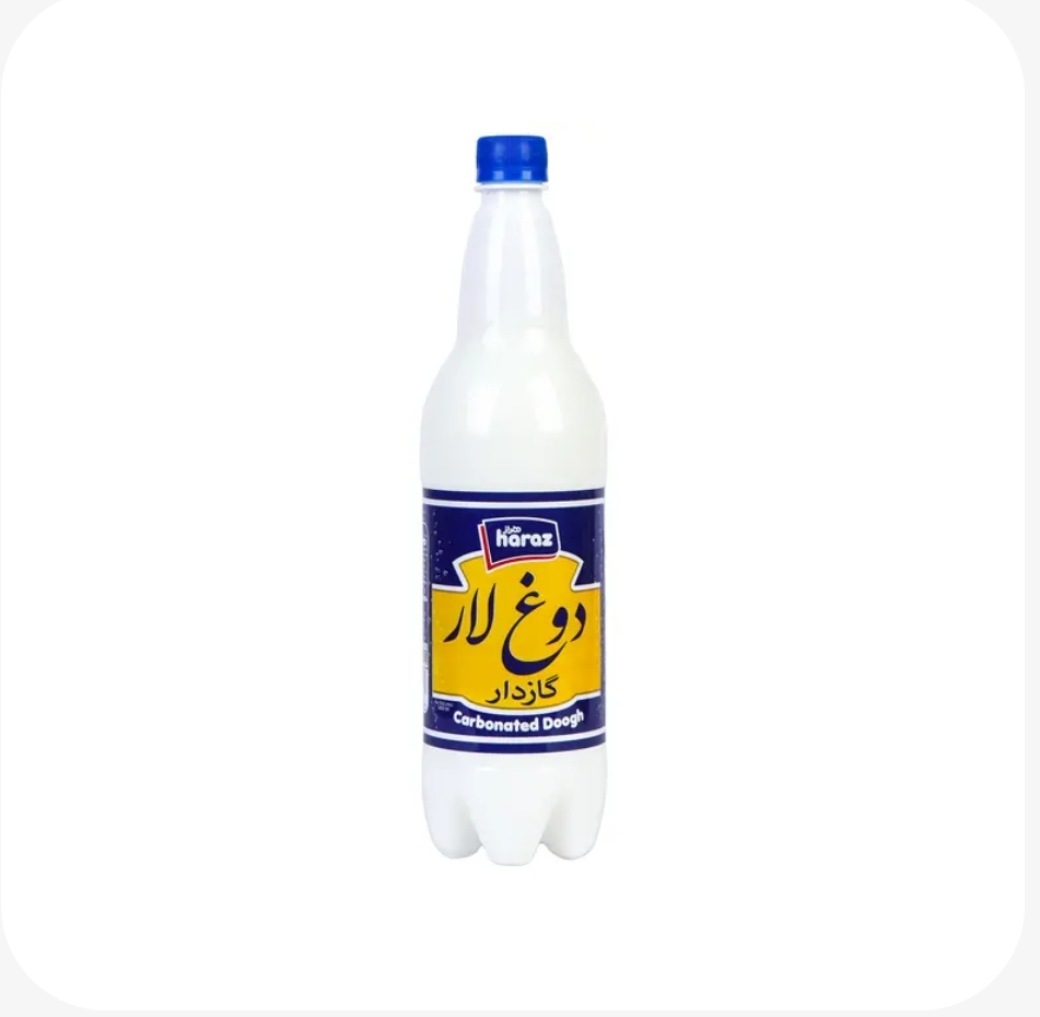 دوغ گازدار لار هراز 1 لیتری