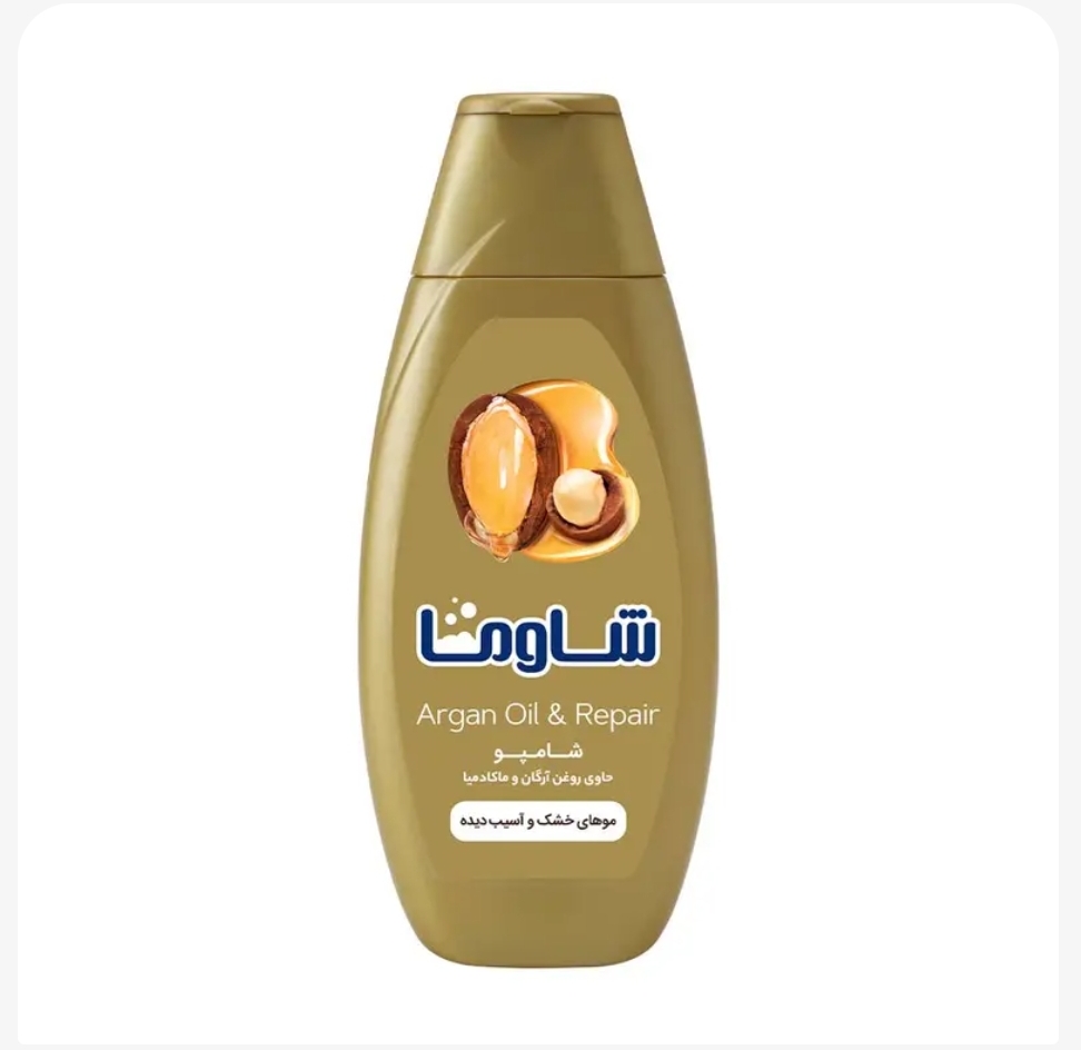 شامپو مو شاوما مدل Argan oil and macadamia حجم 400 میلی لیتر