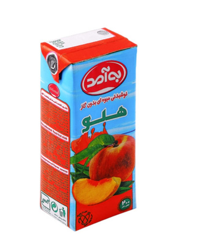 نوشیدنی میوه ای بدون گاز هلو به آمد