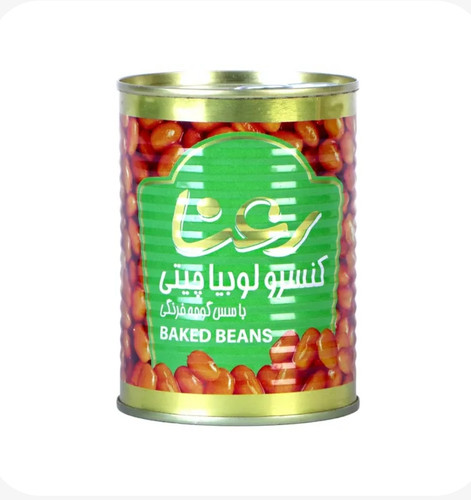کنسرو لوبیا چیتی با سس گوجه فرنگی رعنا ۳۸۰ گرمی