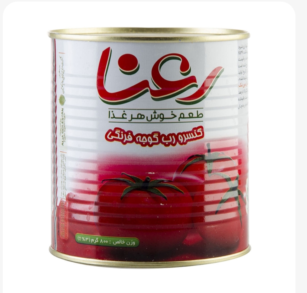 رب گوجه 800 گرمی رعنا