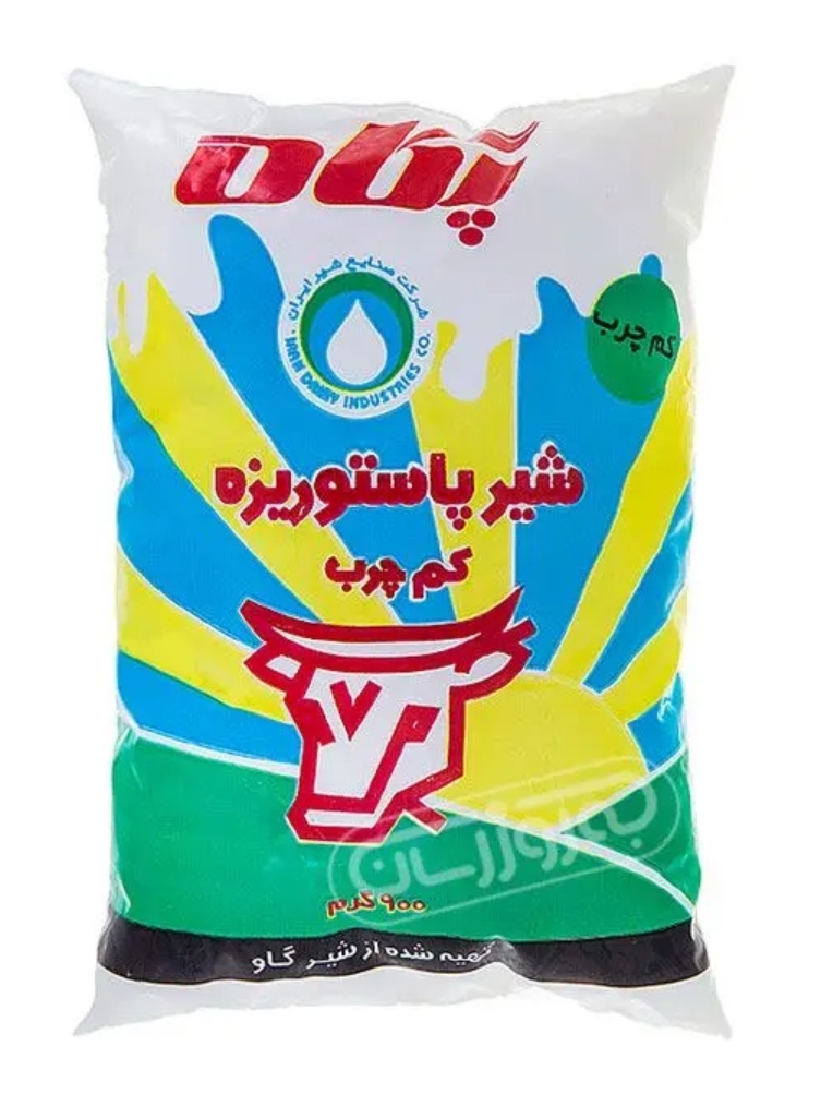 شیر نایلونی کم چرب پگاه