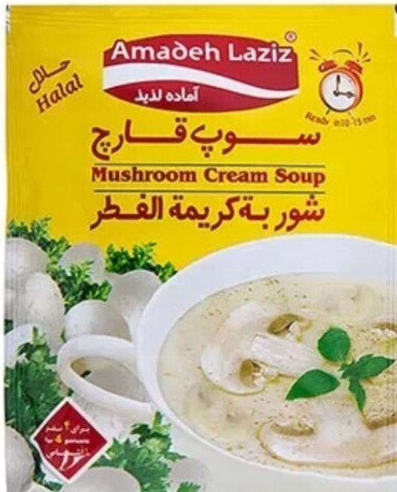 سوپ قارچ 61 گرم آماده لذیذ