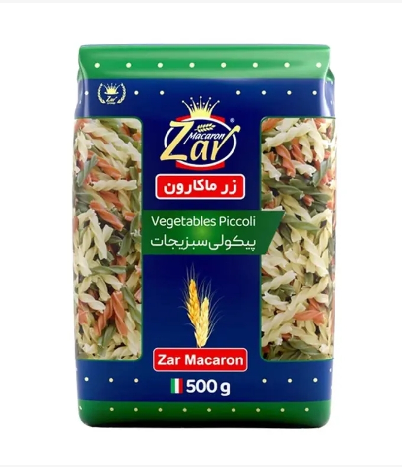 ماکارونی فرمی سبزیجات زر ماکارونی 500 گرمی
