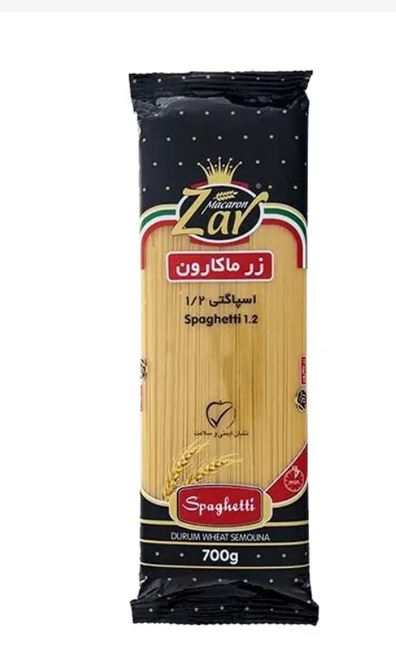 ماکارونی 1.2 رشته ای زر ماکارون 700 گرمی