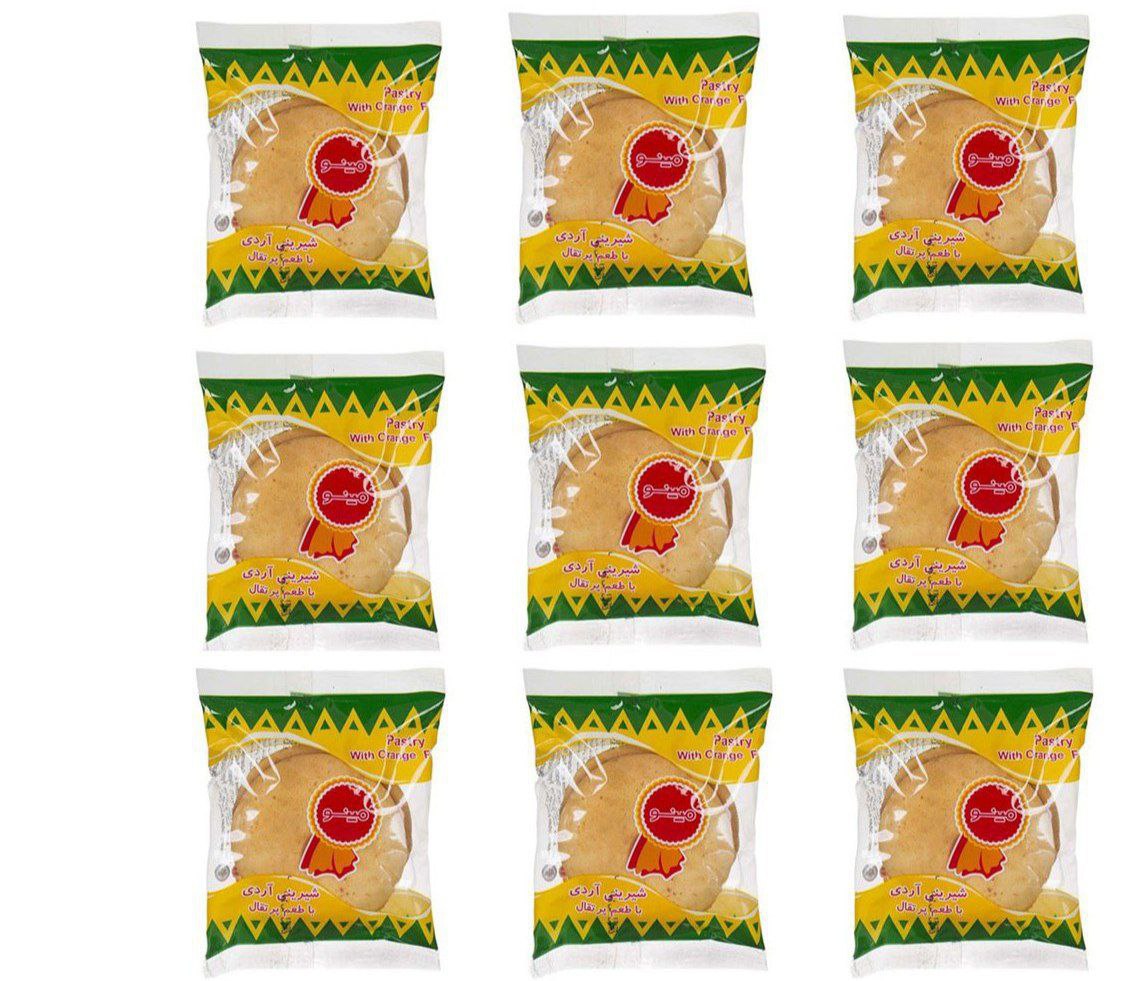 شیرینی آردی مینو با طعم پرتقال 30 گرم بسته 60 عددی