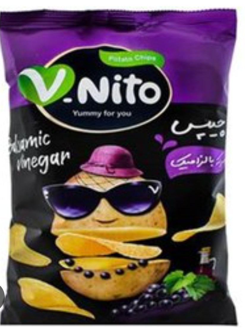 چیپس سرکه بالزامیک 55 گرمی وی نیتو