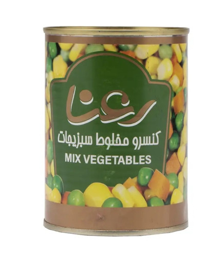 کنسرو مخلوط سبزیجات 380 گرم رعنا