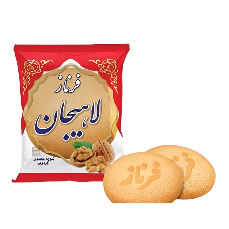 کلوچه دوقلو گردویی لاهیجان 100 گرمی کارتن 50 عددی