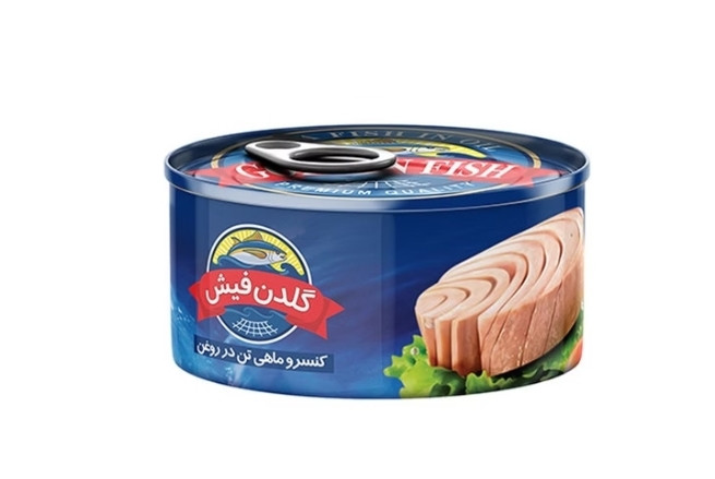 کنسرو ماهی گلدن فیش180 گرمی شیرین عسل