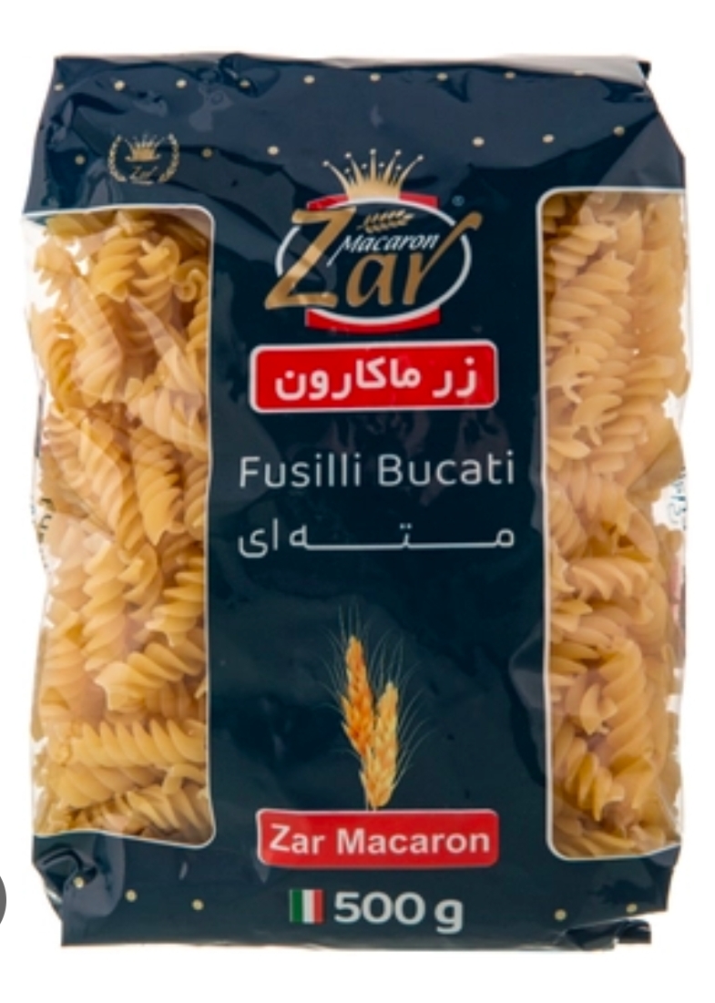 ماکارونی مته ای 500 گرم زر