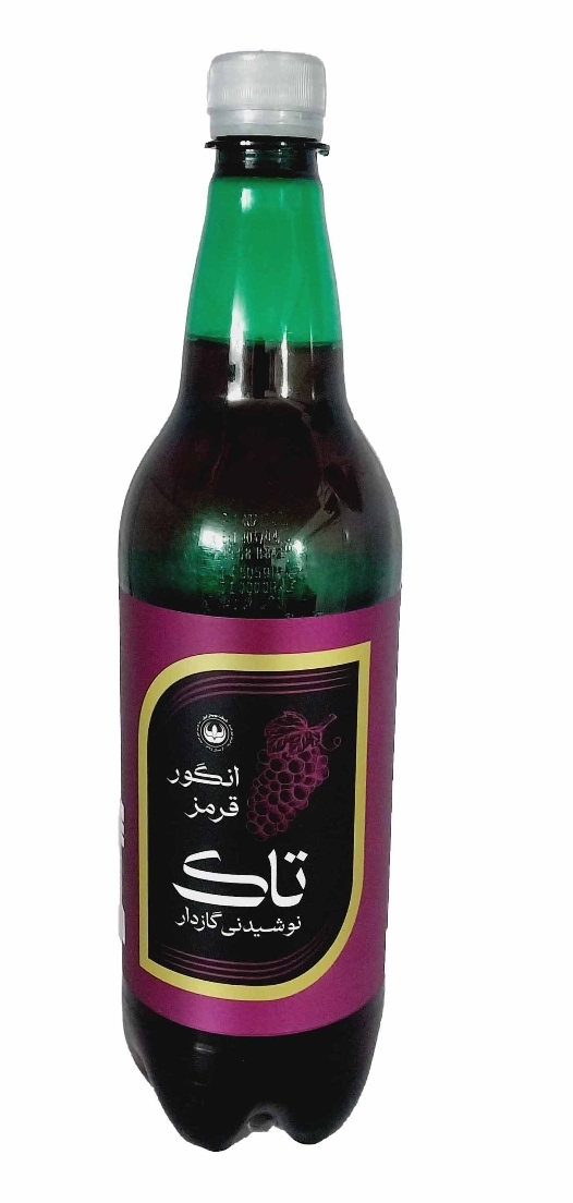 آب انگور قرمز گازدار تاک 1 لیتری