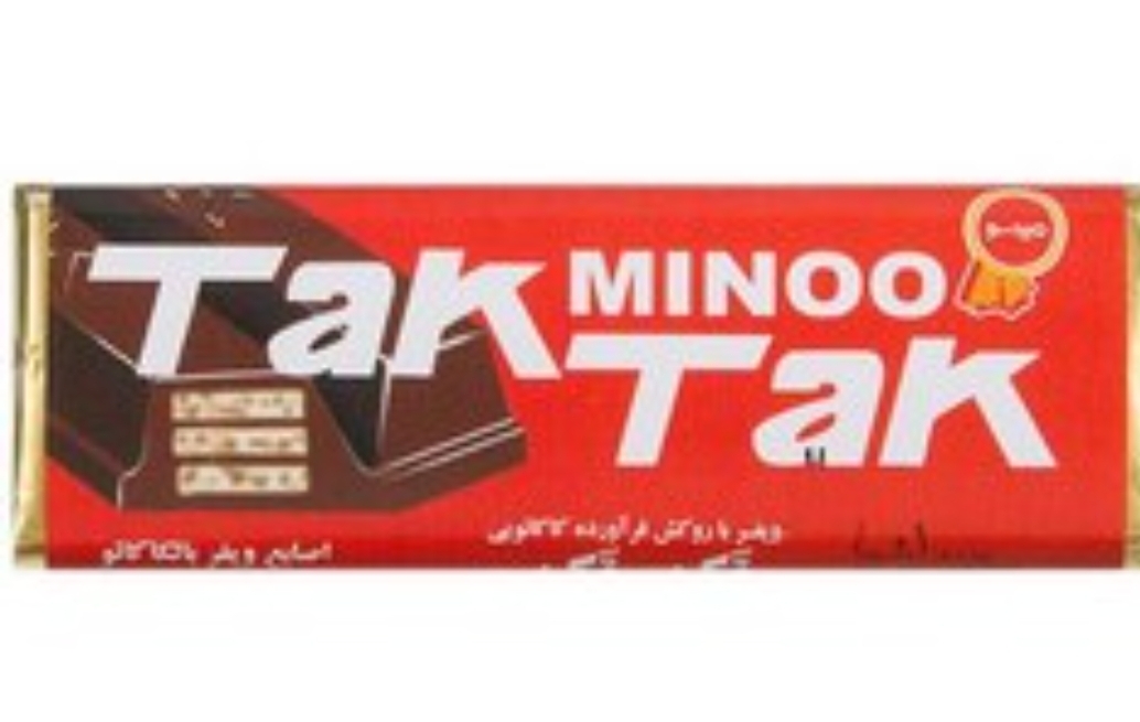 ویفر با روکش فراورده کاکائو انگشتی تک تک مینو