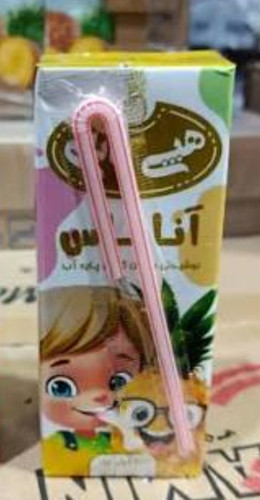 آبمیوه آناناس 200ml هپی بابلی شل 36 تایی