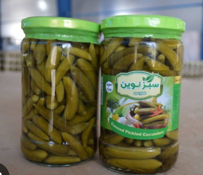 خیارشور 1500 گرمی سبز نوین شل 6 تایی