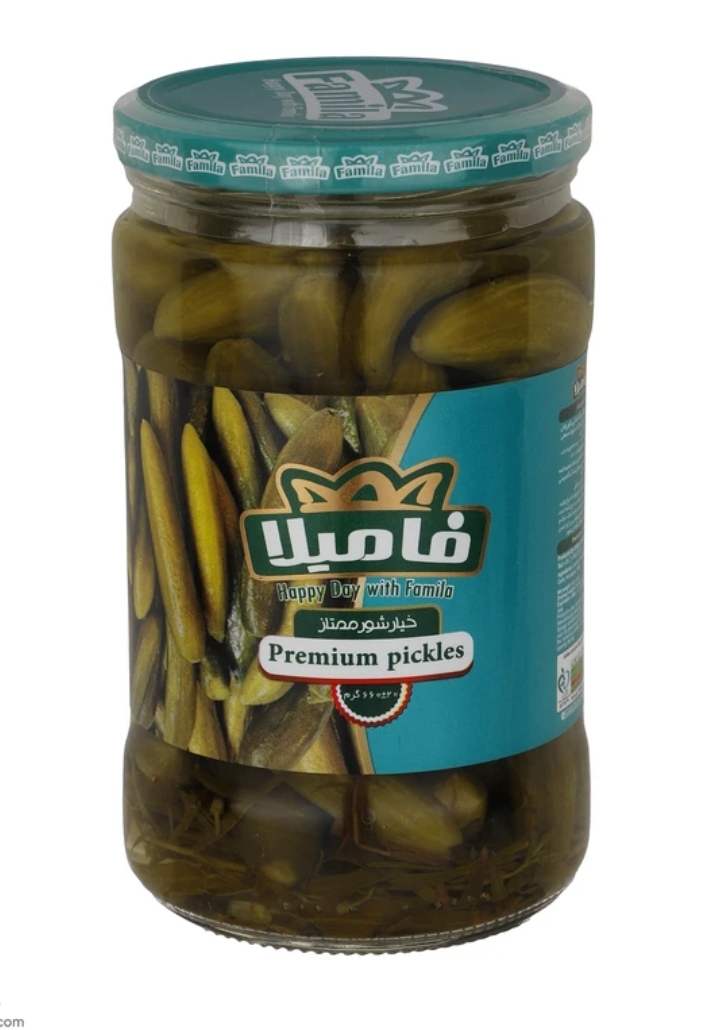 خیار شور ممتاز 660 گرمی فامیلا