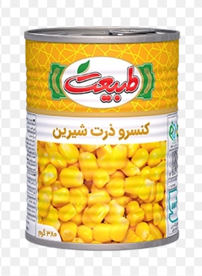 کنسرو ذرت 380 گرمی طبیعت