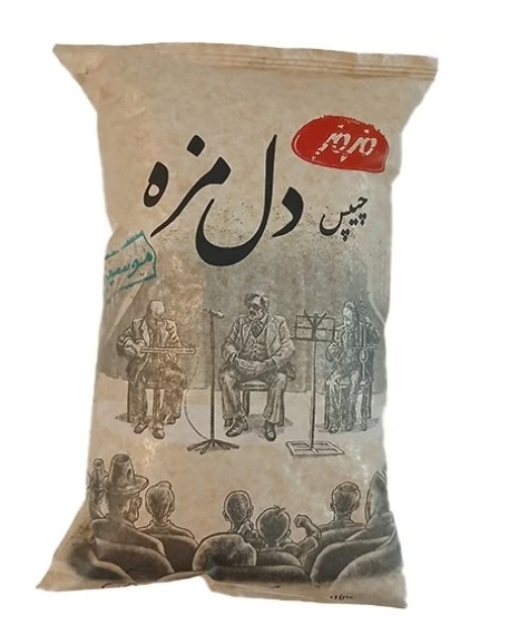 چیپس دل مزه موسیر 95 گرمی مزمز