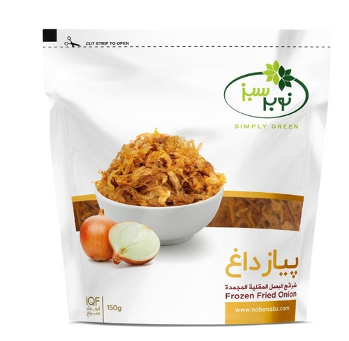 پیاز سرخ شده 150 گرمی نوبر سبز