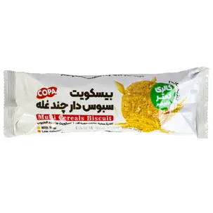 بیسکوییت سبوس دار چند غله کوپا 150 گرمی