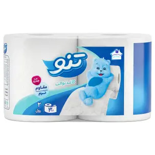دستمال توالت کلاسیک تنو 2رول