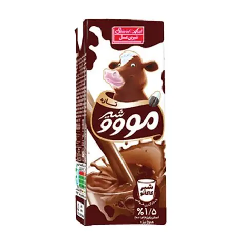 شیر کاکائو مووو شیرین عسل 200 سی سی شل 12 عددی