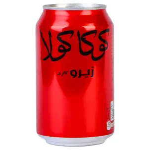 نوشابه قوطی زیرو 330 سی سی کوکا کولا